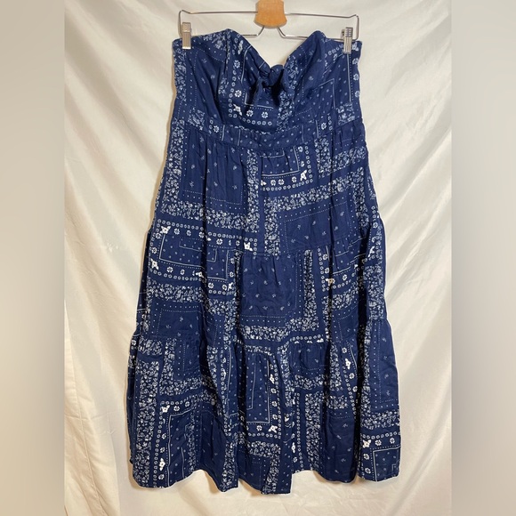 Universal Thread Navy Strapless Dress - Picture 1 of 6